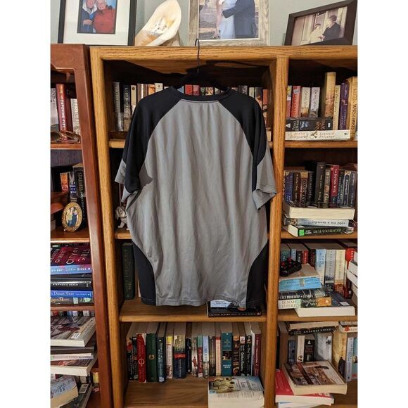 prince grey and black short sleeve rashguard sz xl - Picture 2 of 3